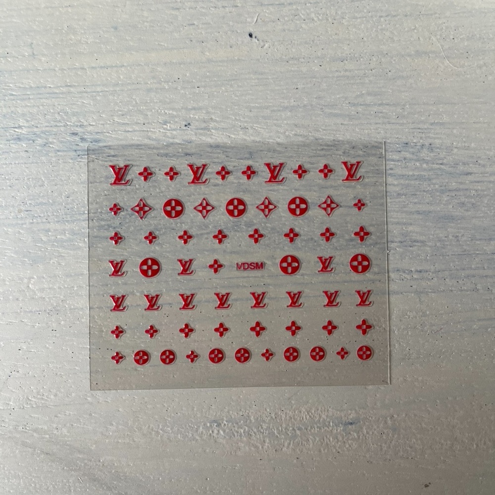 Red Nail decals